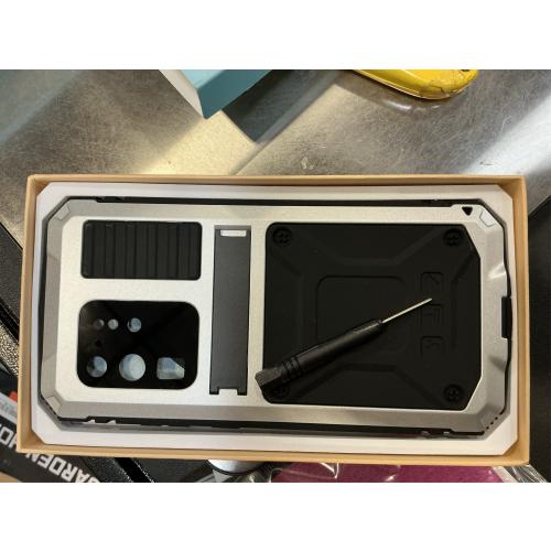 Compatible for Samsung Galaxy S20 Ultra Case, Aluminum Metal Gorilla Glass Waterproof Shockproof Military Heavy Duty Sturdy Protector Cover Hard Case