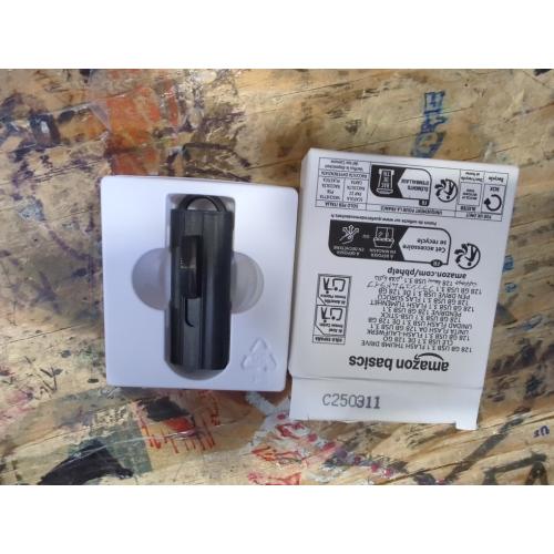 Amazon Basics 128 GB Ultra Fast USB 3.1 Flash Drive, Black