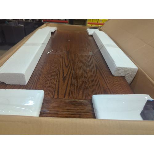 Size 38x18x53 Color brown 5 drawer chest dresser Grandpa cabin dresser