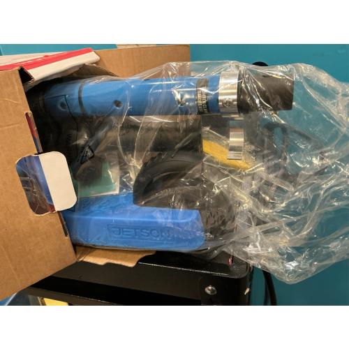 Jupiter Kick Scooter with LED Lights and Height Adjustable Handlebar, Blue