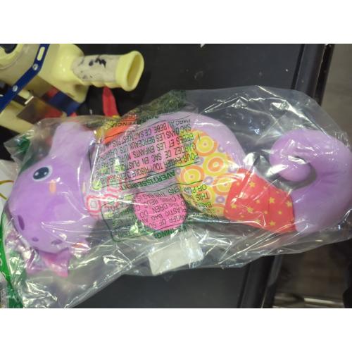 Baby Toys 0-6 Months,Infant Musical Seahorse Stuffed Animals Sensory Toys with Bright Colors,Multiple Textures,Rattles & Crinkle Sound Paper,Tummy Time Toy for Newborn Boys Girls 0-12 Months-Purple