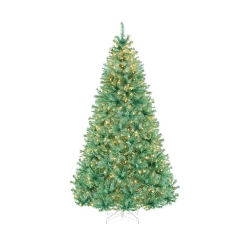 BCP Pre-Lit Medium Artificial Sage Green Christmas Tree