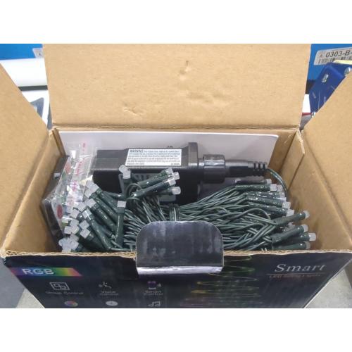 Brizled Color Changing String Lights, 33ft 100 LED Red Mini Lights with Remote, Dimmable RGB Lights String Clear Wire, Indoor USB Twinkle Light for Christmas Halloween Year-Round Decor