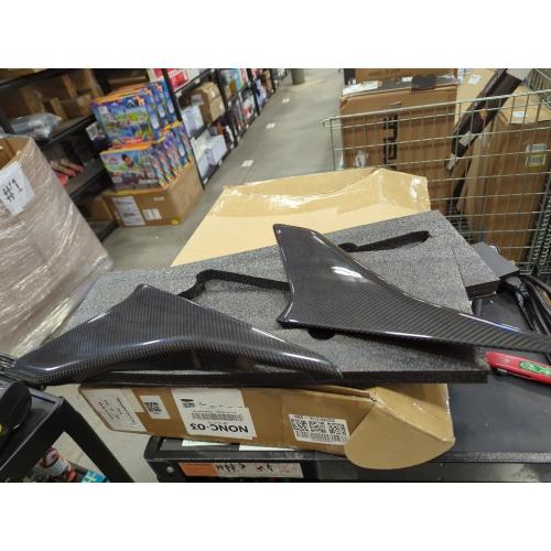 2pcs Side Door Panel Cover for C8 Corvette Stingray Z06 E-Ray HTC 2020 2021 2022 2023 2024, Genuine Carbon Fiber Door Armrest Overlay Trim
