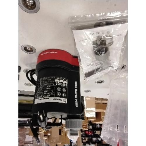 1/3 HP Automatic Water Pump, 2250GPH Submersible Utility Pump with 3/4” Garden Hose Check Valve Adapter Portable Electric Sump Pump Removal for Pool Draining Basement Hot Tubs Garden UTL-336PE (RED)