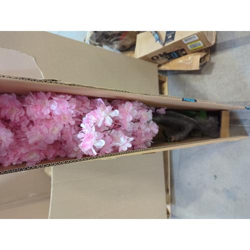 Artificial Cherry Blossom Tree, 4.3FT Pink Faux Cherry Blossom Tree for Home, Wedding & Party Decoration, Indoor & Outdoor