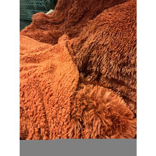Bedsure GentleSoft Fluffy Burnt Orange Throw Blanket Fall Decorations for Home, Terracotta Blanket Fall Decor for Living Room, Soft Sherpa Fleece Fuzzy Faux Fur Plush Orange Gifts for Women, 50x60