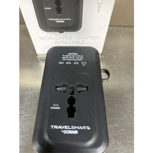 Travel Smart Does-It-All Adapter with Cables & USB-A & C Ports