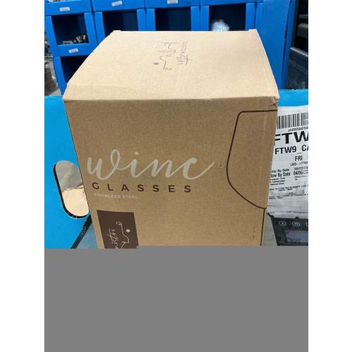 Gusto Nostro Stainless Steel Wine Glass - 18 oz - Unbreakable Rose Gold Wine Glasses for Travel, Camping and Pool - Fancy, Unique and Cool Portable Metal Wine Glass for Outdoor, Picnics (Set of 4)