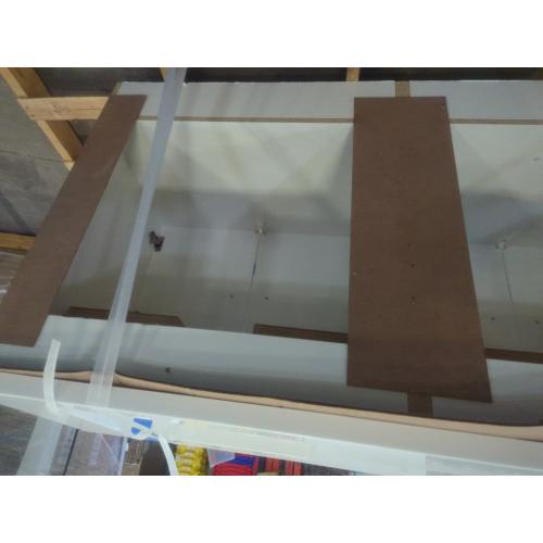 dmg style selections potter 60in true white double sink bathroom vanity with white cultured marble top