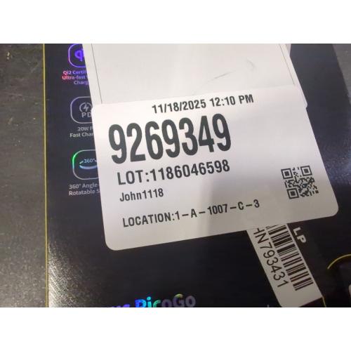 Color White Baseus PicoGo 5000mAh Qi2 Slim Magnetic Bracket Wireless Power Bank - White