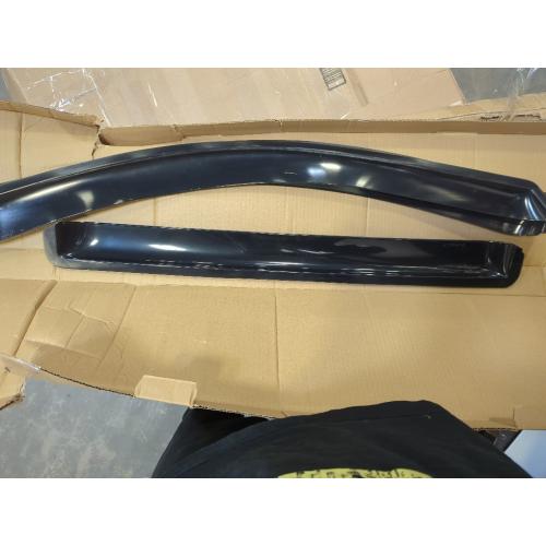 Tape-On Rain Guards Window Visor Compatible with 2019-2024 Chevy Silverado 1500 & GMC Sierra 1500 Crew Cab Pickup Truck Window Vent Deflector Visors 4 Pcs