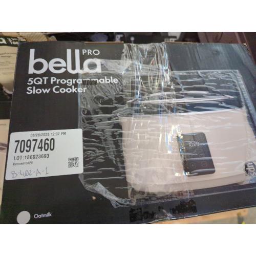 Oatmilk Programmable 5-qt. Slow Cooker - Oatmilk by bella PRO