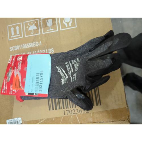 Milwaukee 7 S Cut-Resistant Level 5 Nitrile Dipped Gloves, Smart Swipe
