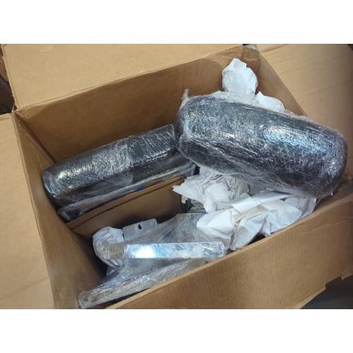 Color Black Pleather covered rolling chair