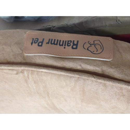 Orthopedic Dog Beds Large Sized Dog, Memory Foam Pet Bed for Medium and Large Dogs, Removable and Washable Microsuede Cover, TPU Waterproof Liner, Nonskid Bottom, Khaki