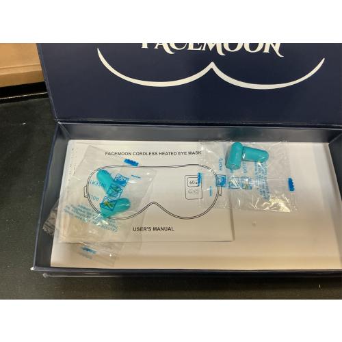 Heated Eye Mask for Dry Eyes: Warm Compress for Digital Tired Eyes, Stye Relief - Cordless, Adjustable Heat & Timer Settings - Airplane/Road Travel, Sleep aid, Office nap Pink