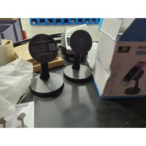 Magnetic Wireless Charger iPhone Stand 15W Fast Mag-Safe Charger for iPhone 16/16 Pro/16 Plus/16 Pro Max/15/14/13/12 Series Apple Magnet Wireless Charging Station/Pad for AirPods