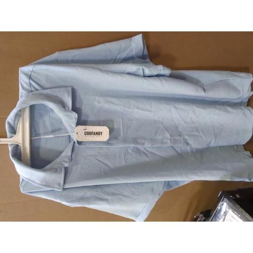 Size L..COOFANDY Men's Button Down Shirts Short Sleeve Casual Shirts Summer Beach Shirts Vacation Wedding Shirts with Pocket