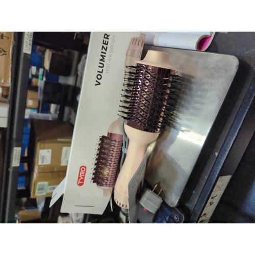 Generic GEM Hot Air Styling Brush for Dry Style Volume Pearl White/Rose Gold Hair Dryer