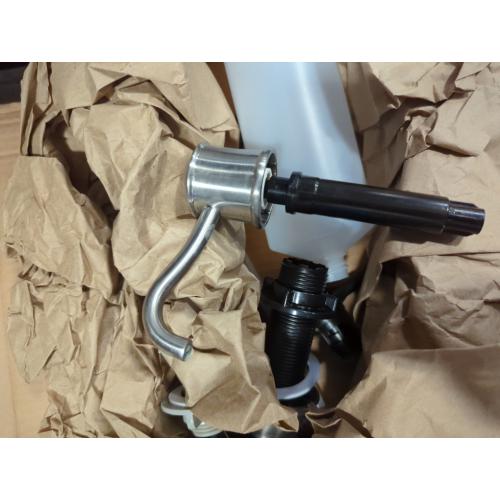 Avalon Single Handle High-Arc Standard Kitchen Faucet with Side Sprayer and Soap Dispenser in Stainless Steel