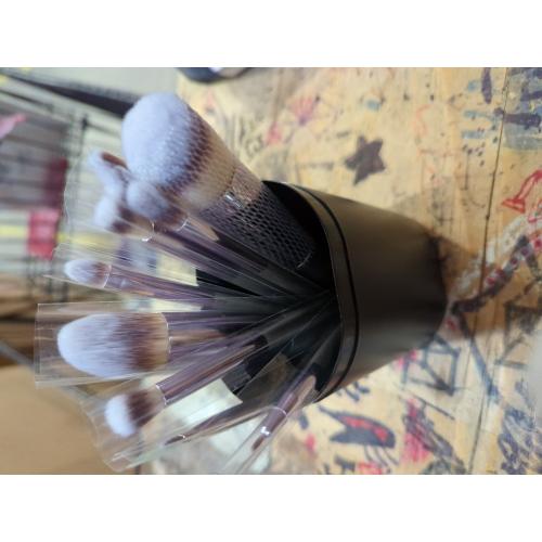 10 pack..Makeup Brush Organizer Pu Makeup Bucket Large Capacity Steel Button Easy to Clean for Travel