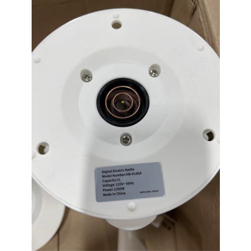 Electric Kettle Fast-Boil Stainless Steel Electric Tea Kettle, Water Boiler with Auto-Shut Off, Cool Touch PP Exterior for Home Office, White