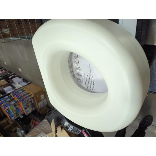 HealthSmart Enhanced Comfort 5 Raised (Round) Toilet Seat Risers for Seniors 5 Slip Resistant Pads FSA/HSA Eligible Padded Toilet Seat Elevation 15.7 x 15.2 x 6.1