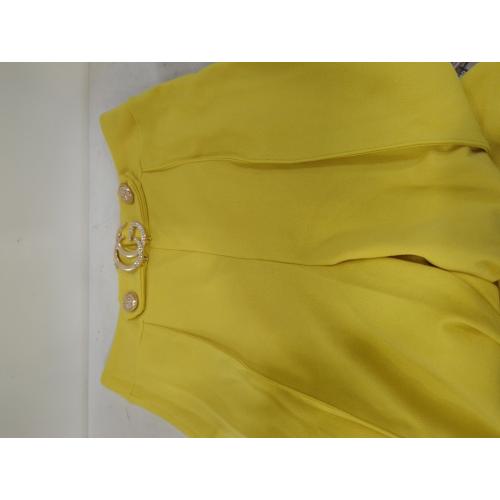 Casual Fit Pants Black, Mustard