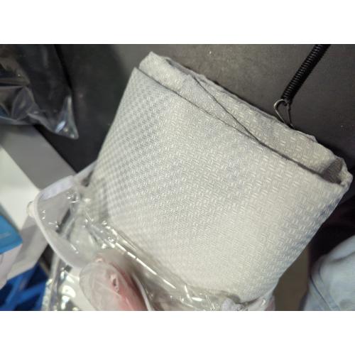 Almond Milk Solid Polyester 42 in. W x 84 in. L Grommet Blackout Curtain Panel