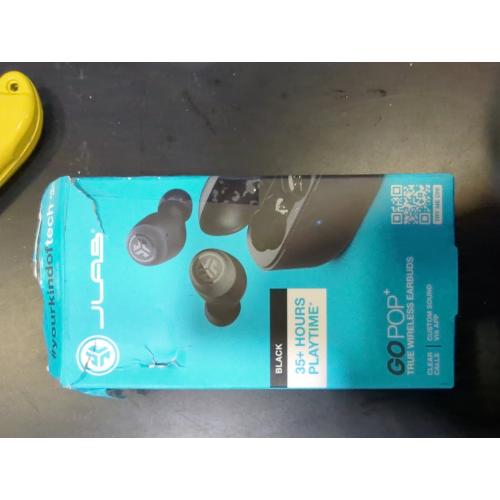 JLab GO Air POP True Wireless Earbuds (BLACK)
