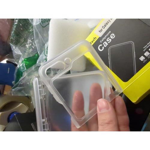 JETech Case for Samsung Galaxy Z Flip 5 2023 with Hinge Protection, Heavy Duty Rugged Protective Hard PC Phone Cover, Anti-Fingerprint Matte Finish (Frosted Clear)