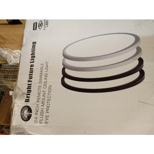 1pack 24 Inch Large Flush Mount Ceiling Light, 50w Led Ceiling Light, 3000k/4000k/6000k Selectable 4980lm Ceiling Lights, Super Slim Led Light Fixture for Bedroom Kitchen Living Dining Room Office