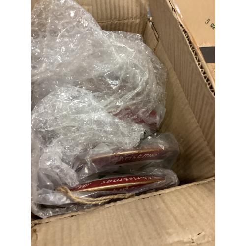 Melrose International LLC Merry Christmas Disc Ornament (Set of 6) 6H Iron