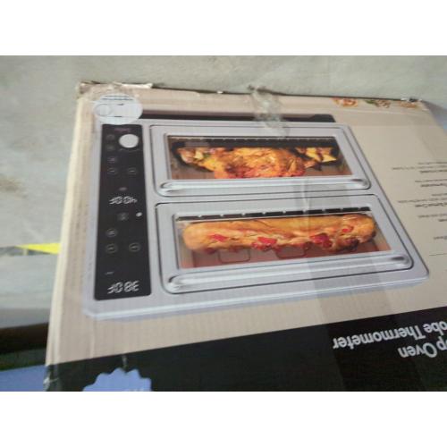 Silver Stainless Steel DoubleUp Oven with Probe Thermometer by bella PRO