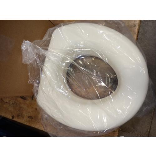 Raised Toilet Seat with Secure Locking, Elevated Universal Fit Commode Riser for Seniors & Mobility Support, Non Slip Bathroom Safety Seat (300lbs Capacity)