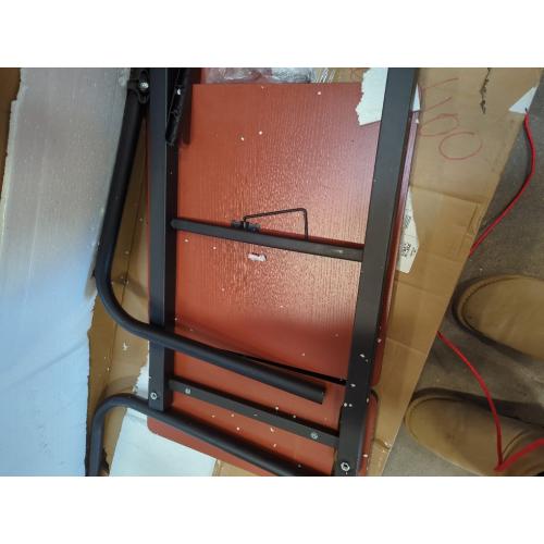 BYMECOST Laptop Desk for Bed, Adjustable Height & Length Laptop Bed Table,Overbed Table with Wheels for King & Queen Size Beds,Rolling Standing Desk,Over Bed Desk for Working Reading Eating