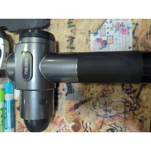 TOLOCO Massage Gun, Deep Tissue Back Massage for Athletes for Pain Relief, Percussion Massager with 10 Massages Heads & Silent Brushless Motor, Gifts for Fathers Day, Black