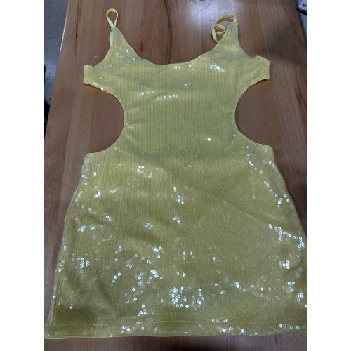 Sparkly Sequin Halter Short Homecoming Dresses for Teens Summer Cut-Out Mini Cocktail Party Gown