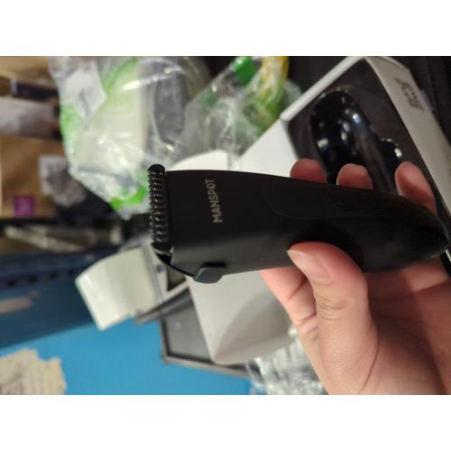 MANSPOT Manscape Groin & Body Hair Trimmer for Men, Electric Ball Pubic Trimmer Shaver,Manscape Kit with 4 Guard,Replaceable Ceramic Blade Heads,Waterproof Wet/Dry Shaver,90 Minutes Shaving