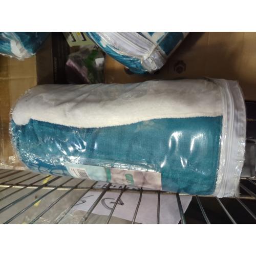 Mom Blanket – Double Layer Sherpa Fleece – Soft Fluffy Throw, Quality Print – 'Thank You Mom, I Love You' – from Daughter, Son – Gift for Birthday, Mother's Day, Christmas, etc. (Ocean Teal)