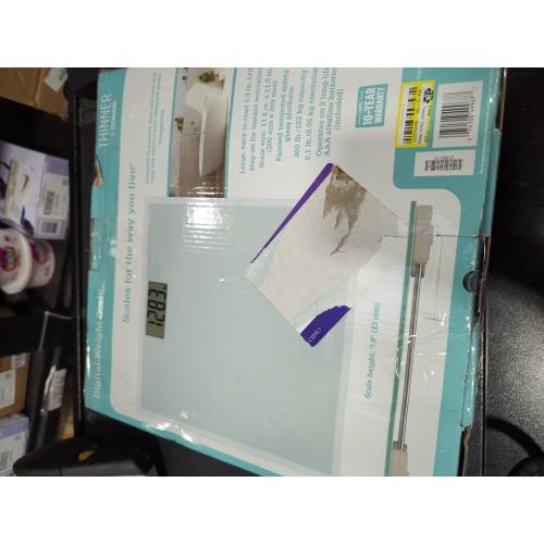 Thinner Glass Weight Scale Silver