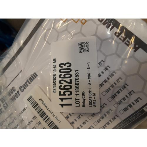 Dynamene White Fabric Shower Curtain， Waffle Weave Heavy Duty Hotel Luxury Cloth Shower Curtains for Bathroom, 72 Inch 256GSM Weighted Bath Curtain Set with 12 Plastic Hooks,72x72