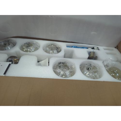 Color Gold KCO Lighting Globe Linear Chandelier 6 Light Amber Glass Pendant Light Fixture Gold Kitchen Island Lighting Long Brass Sputnik Chandelier Dining Room Light Fixtures Over Table