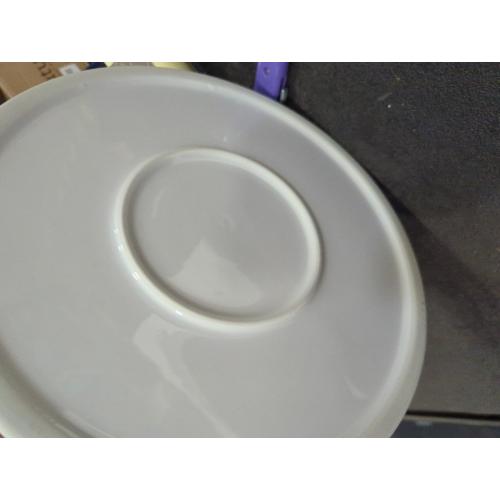 Plant Saucer White Ceramic Deep Pot Tray, Planter Saucers Water Drip Trays for Indoors Outdoor, Thick Durable Sturdy Flower Pot Saucers for Glazing Pots Base,
