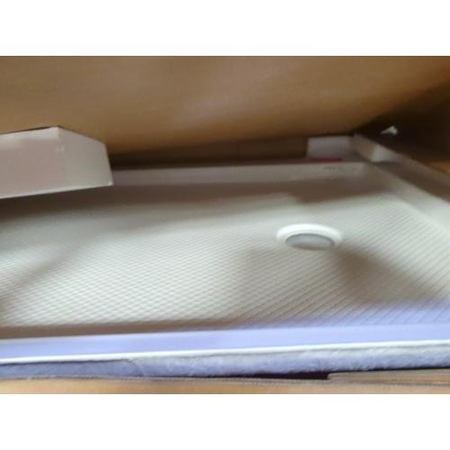 Shower Base in White with Single Threshold, Right Drain Location, Rectangle Acrylic Alcove Shower Pan for Bathroom, Non-slip