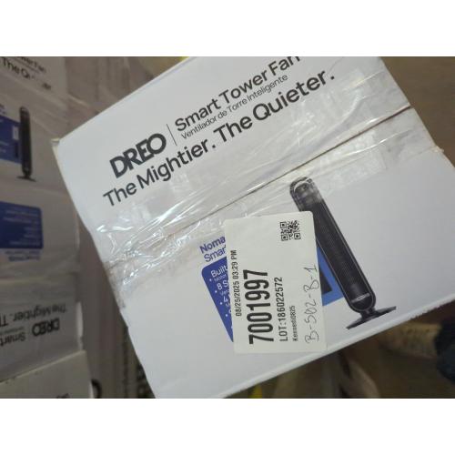 Black Dreo - 27ft/s Velocity Quiet Floor Fan, 90 Oscillation, 8 Speeds, Remote Control, 4 Modes,DC Motor, Nomad - Black