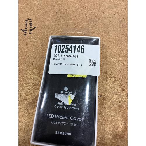 Samsung LED Wallet Cover EF-NG991 - Flip Cover for Cell Phone - Black - for Galaxy S21 5G