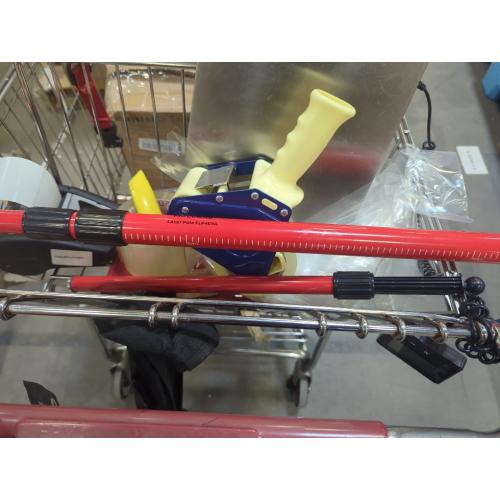 Size XL Color Red  Firecore Telescoping Laser Pole with  Laser Mount, Adjustable Laser Level Mounting Pole for Rotary and Line Lasers-FLP400A