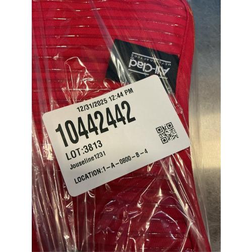 All-Clad Premium Pot Holder & Heating Pad, (2-Pack) Heat Resistant to 500 Degrees, 100% Cotton 10x6.25 for Kitchen and Barbeque, Chili Red